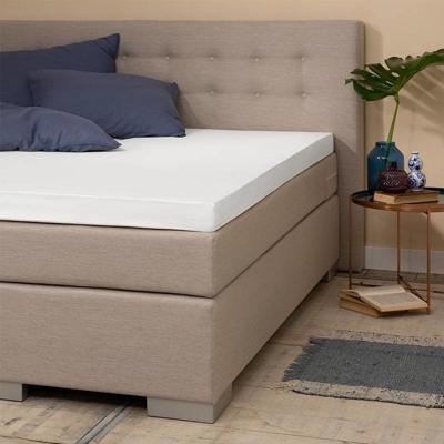 Jersey Topper Hoeslaken - Silver - Wit