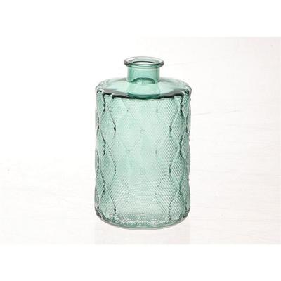 Vaas glas Vinty Ø9xh15cm groen