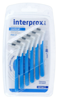 Interprox Plus Conisch Blauw PHD 1.7 6 Stuks - thumbnail