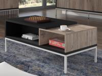 Rechthoekige salontafel TOLOKA 110 cm flagstaff eik - thumbnail