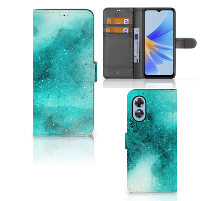 Hoesje OPPO A17 Painting Blue Hoesje OPPO A17 Painting Blue