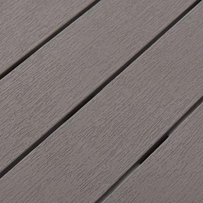 VidaXL Tuintafel met 2 banken kunststof bruin
