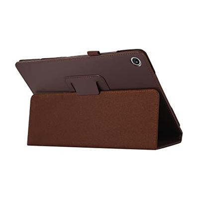 Lunso - Lenovo Tab M10 Plus Gen 3 (3e generatie) - Stand flip Bookcase hoes - Bruin Lunso - Lenovo Tab M10 Plus Gen 3 (3e generatie) - Stand flip Bookcase hoes - Bruin