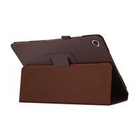 Lunso - Lenovo Tab M10 Plus Gen 3 (3e generatie) - Stand flip Bookcase hoes - Bruin - thumbnail