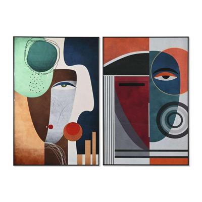 Schilderij Home ESPRIT Abstract Modern 80 x 3,5 x 120 cm (2 Stuks)