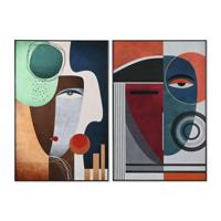 Schilderij Home ESPRIT Abstract Modern 80 x 3,5 x 120 cm (2 Stuks) - thumbnail