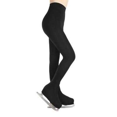 Fancy schaatsen broek lange panty schoen covers (zwarte dunne volledige dekking)
