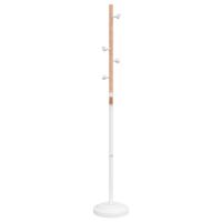 VidaXL Kapstok 177 cm gepoedercoat ijzer wit - thumbnail