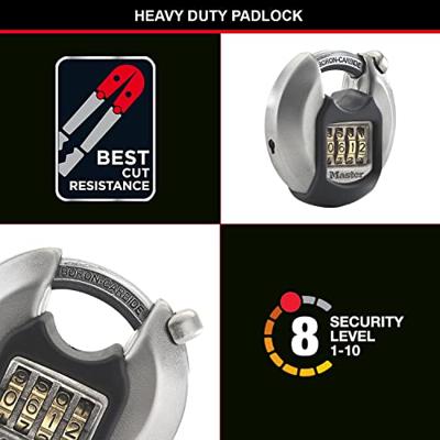Master Lock P23615 Hangslot Zilver, Zwart - thumbnail