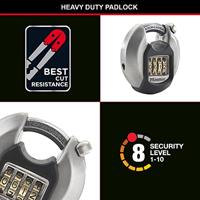 De Raat Master Lock hangslot met combinatieslot, model M40EURDNUM - thumbnail