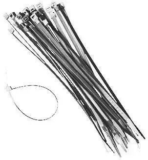 Nature kabelbinders tyraps nylon grijs 15cm 25 stuks