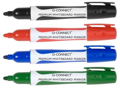 Q-CONNECT Premium whiteboard marker, 3 mm, ronde punt, blauw