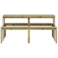 Picknicktafel 160x134x75 cm gempregneerd grenenhout - thumbnail
