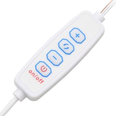 Kaptafel met LED-verlichting 74,5x40x141 cm sonoma eikenkleurig