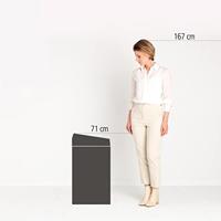 Brabantia touch bin 60 liter soft beige - thumbnail
