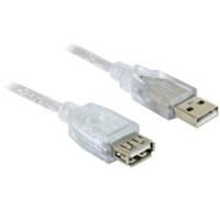Delock 82239 USB-kabel USB 2.0 USB-A stekker, USB-A bus 1.80 m Wit - thumbnail