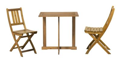 Artistiq Bistroset / Balkonset 'Aziel' Acacia, inklapbaar