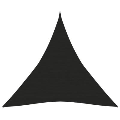 VidaXL Zonnezeil 160 g/m² 5x5x5 m hdpe zwart