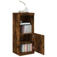 Dressoir met LED-verlichting 41x37x100 cm gerookt eikenkleurig - thumbnail