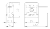 Bachmann 910.178 Netstekker Verenigde Staten Kunststof 250 V Zwart IP20 - thumbnail