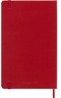 Moleskine notitieboek, ft 13 x 21 cm, gelijnd, harde cover, 240 blad, rood