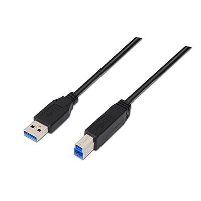 Nanocable 10.01.0802-BK kabel USB 3.0 voor printer, type A/M-B/M, stekker naar stekker, zwart, 2 m
