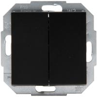 KOPP Athenis HK07 Dubbele Serieschakelaar Inbouw Mat Zwart - thumbnail