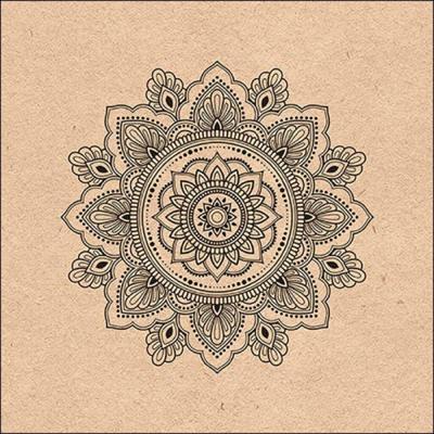 Ambiente servetten 33x33cm mandala nature 20 stuks