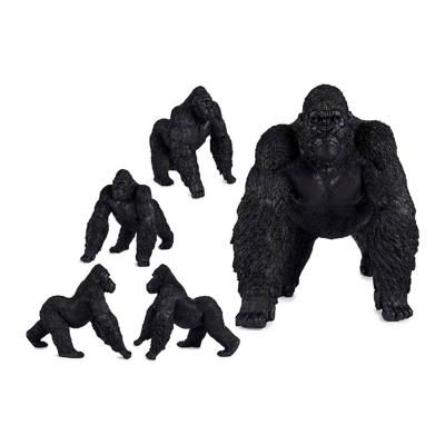Decoratieve figuren Gift Decor Zwart Gorilla 30 x 36 x 45 cm