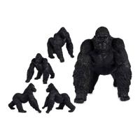 Decoratieve figuren Gift Decor Zwart Gorilla 30 x 36 x 45 cm - thumbnail
