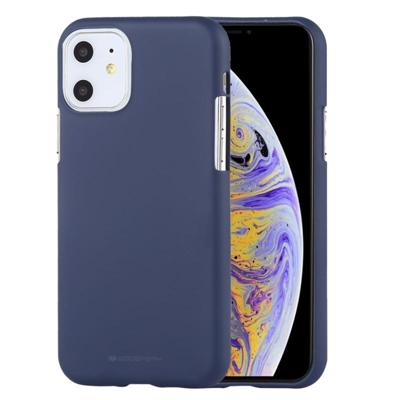 MERCURY GOOSPERY SOFE gevoel TPU schokbestendig en kras Case voor iPhone 11 (donkerblauw)