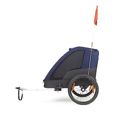 Polisport kindertrailer zonder wandelkit grijs/blauw