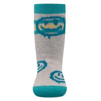 Ewers antislip sokken Stoppi softstep smiley zilvergrijs-21-22 - thumbnail