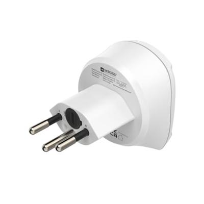Hama Reisadapter Zwitserland, reisstekker type J (Zwitserland stekkeradapter voor reizigers uit Duitsland en Europa, voor veiligheidscontactstekker, eurostekker, ook voor reizen naar Liechtenstein)