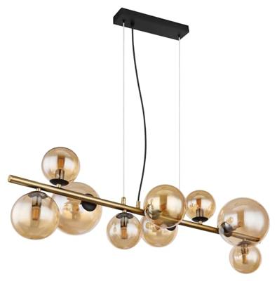 Globo HanglampRiha zwart met goud - 56135-9H
