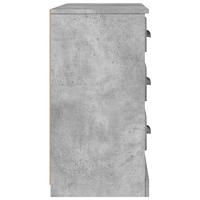 Dressoir 104,5x35,5x67,5 cm bewerkt hout betongrijs - thumbnail