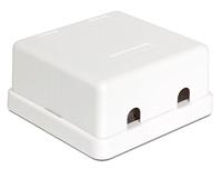 DeLOCK Keystone Surface Mounted Box 2 Port behuizing - thumbnail