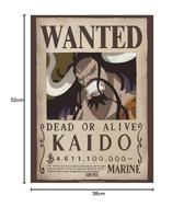 Poster One Piece - Wanted Kaido 38x52cm - thumbnail