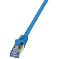 LogiLink CQ3076S RJ45 Netwerkkabel, patchkabel CAT 6A S/FTP 5.00 m Blauw Vlambestendig, Snagless 1 stuk(s) - thumbnail