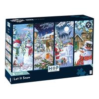 Let It Snow Puzzel 4x 500 Stukjes - thumbnail