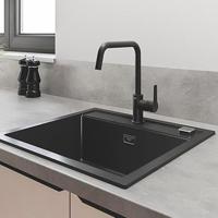 Keukenkraan - Eéngreeps wastafelmengkraan - Mat zwart - Hoge uitloop - 150° draaibaar - GROHE Start - 304702430 - thumbnail