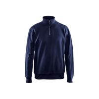 Blåkläder Sweatshirt met halve rits 33691158 | Marineblauw | Maat XXL - 7330509469699 - thumbnail