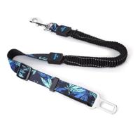 Nobleza Hondengordel met handvat - Elastisch - Zwart - Lengte 90 cm - thumbnail