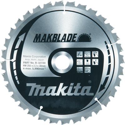 Makita Accessoires afkortzaagblad hout | makblade 255x30x2,3 32t 5g - b-32720 b-32720