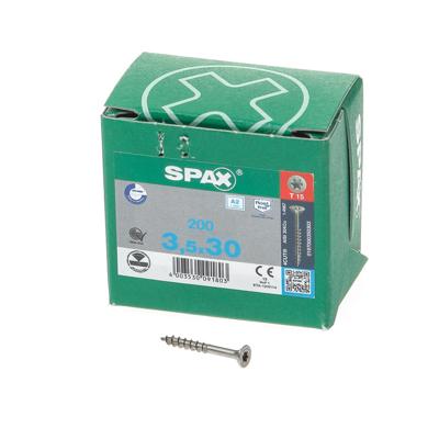 Spax pk t15 rvs vd 3,5x30(200)