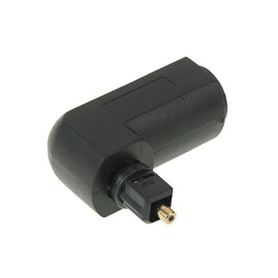 Hoogwaardige vergulde vierkante tot vierkante 90 graden haakse TOSLINK digitale audio-adapter optische