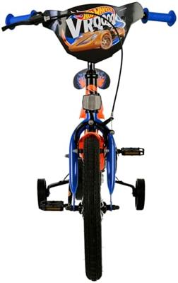 Hot wheels 16 inch fiets zwart/oranje/blauw 31656
