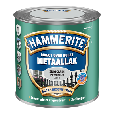 Hammerite Metaallak Zijdeglans | Z Grijs | Z215 | 250ml - 5123983