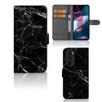 Motorola Edge 30 Pro | Bookcase | Marmer Zwart - Origineel Cadeau Vader - thumbnail