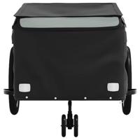 Fietstrailer 45 kg ijzer zwart en grijs - thumbnail
